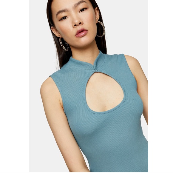 Topshop Knit Mandarin Dress - Picture 3 of 4